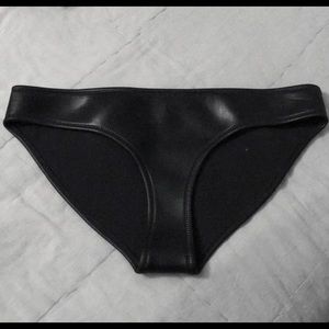 Triangl Black leather Bikini Bottom